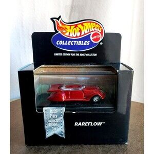 2000 Hot Wheels RAREFLOW Red COOL COLLECTIBLES SERIES LTD. ED. 1:64 REAL RIDERS!